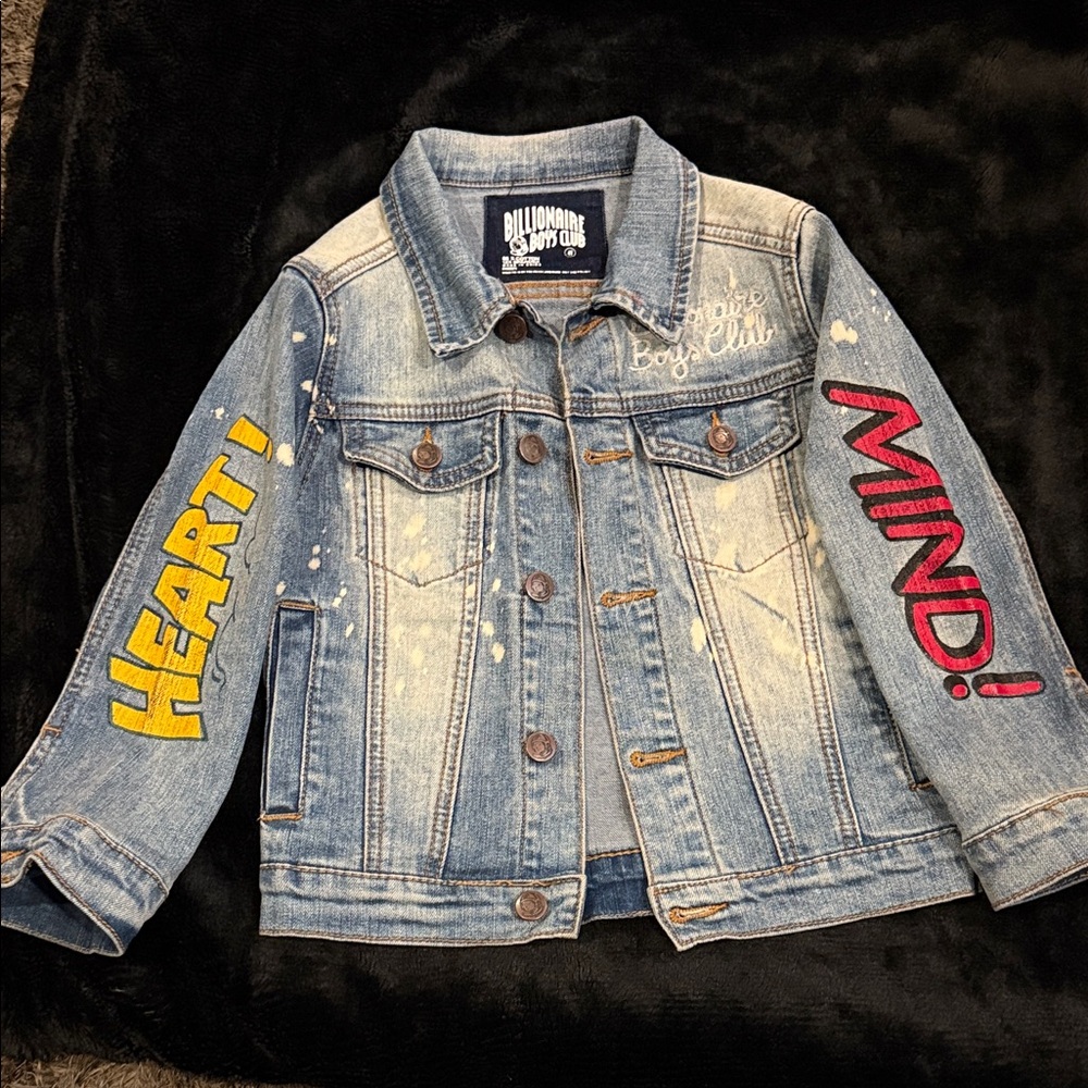 Billionaire Boys Club Graphic Blue Jean Jacket for Kids